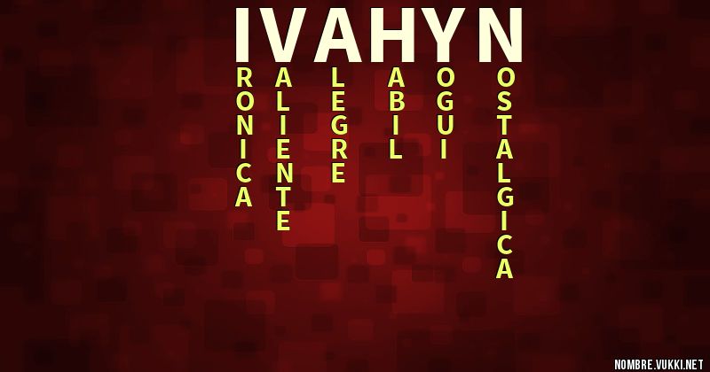 Acróstico ivahyn