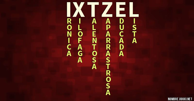 Acróstico ixtzel
