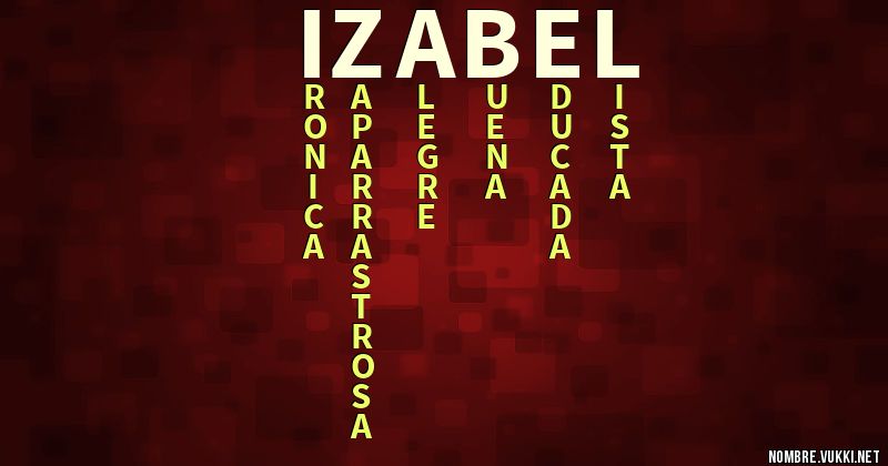 Acróstico izabel