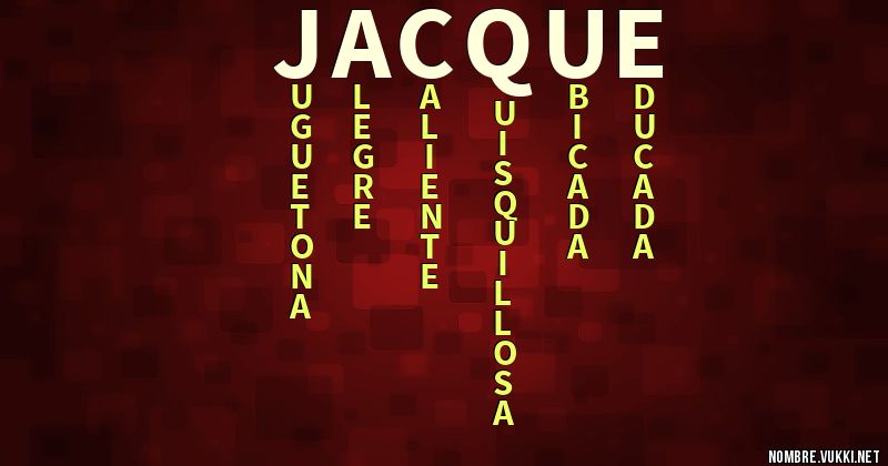 Acróstico jacque