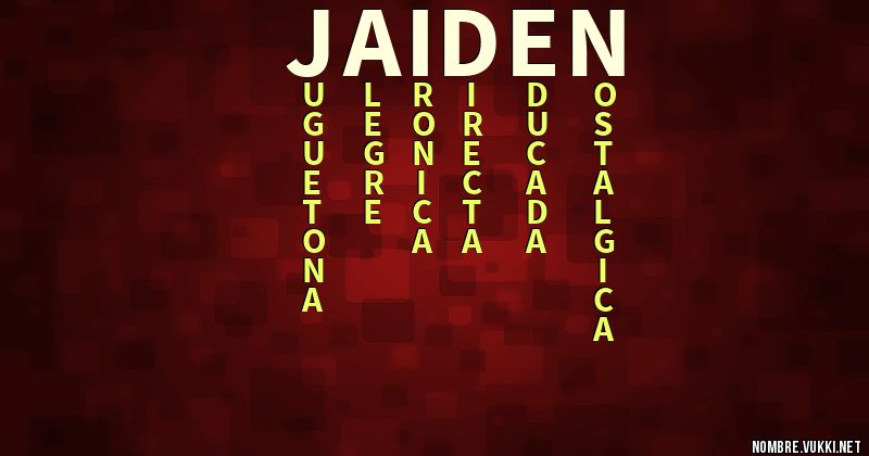 Acróstico jaiden