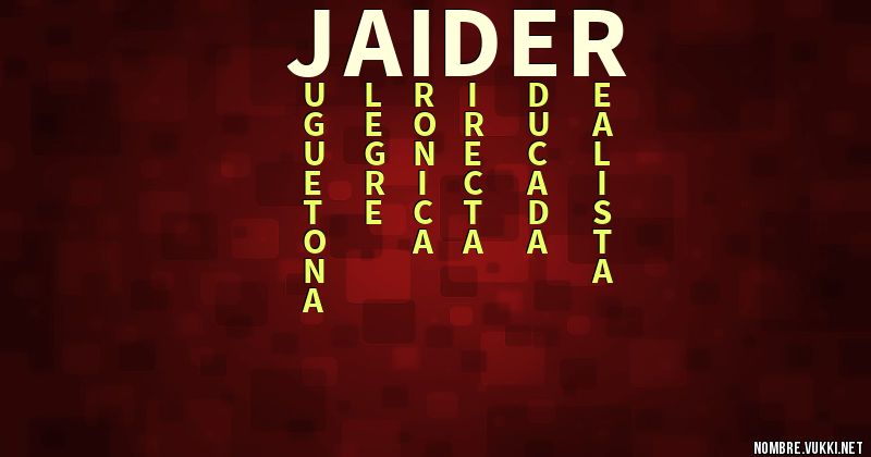 Acróstico jaider