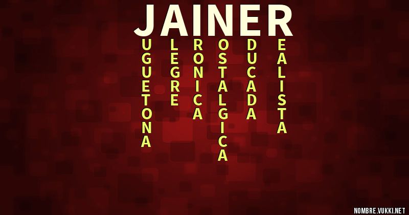Acróstico jainer