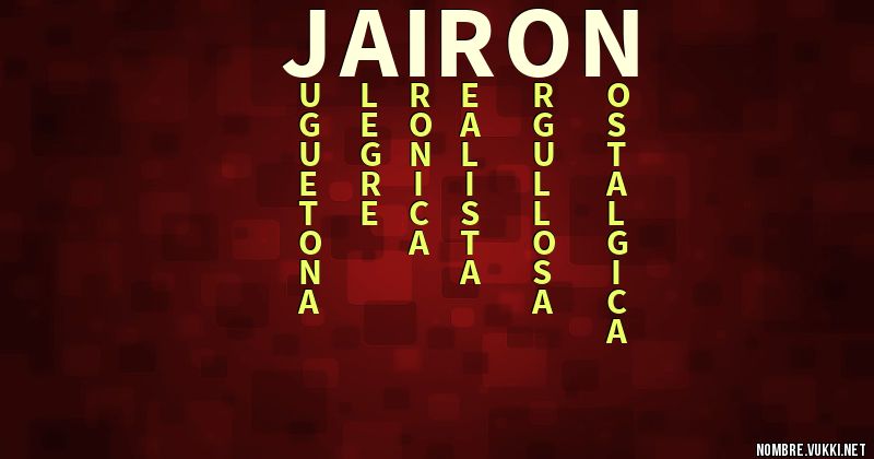 Acróstico jairon