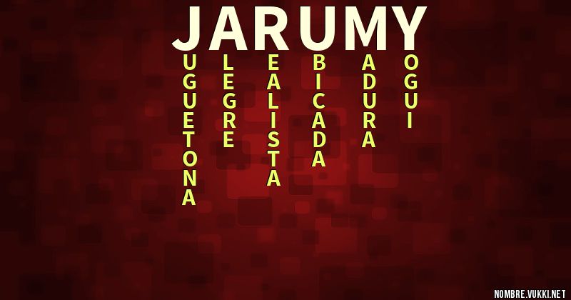 Acróstico jarumy