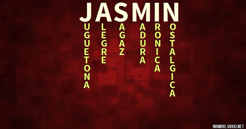 Acróstico jasmin