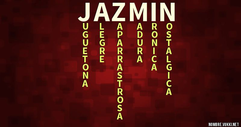 Acróstico jazmín