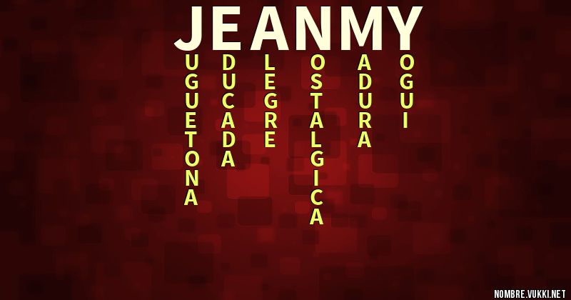 Acróstico jeanmy