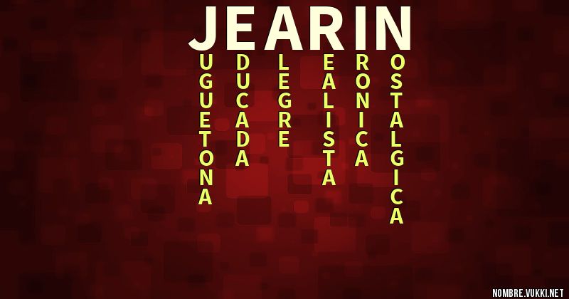 Acróstico jearin