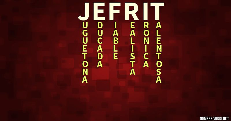 Acróstico jefrit