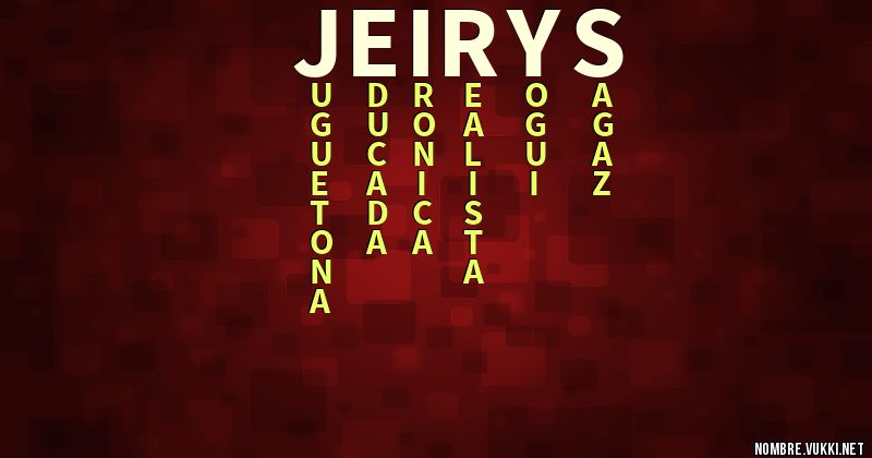 Acróstico jeirys