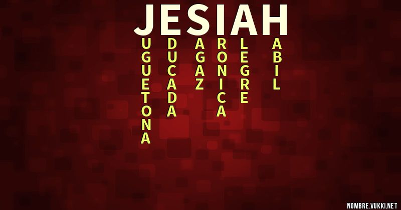 Acróstico jesiah