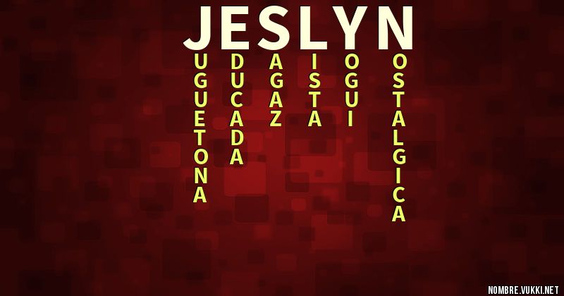 Acróstico jeslyn