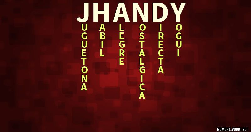 Acróstico jhandy