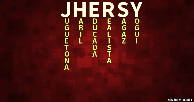 Acróstico jhersy