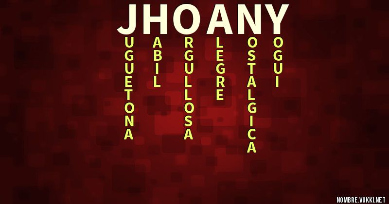 Acróstico jhoany
