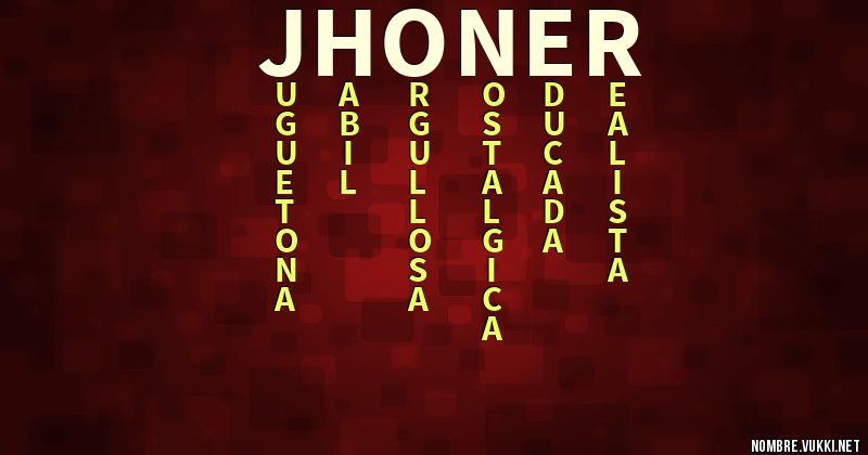 Acróstico jhoner