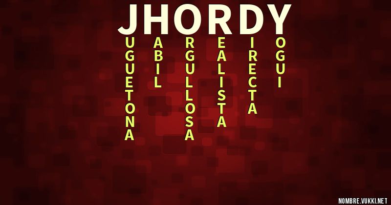 Acróstico jhordy