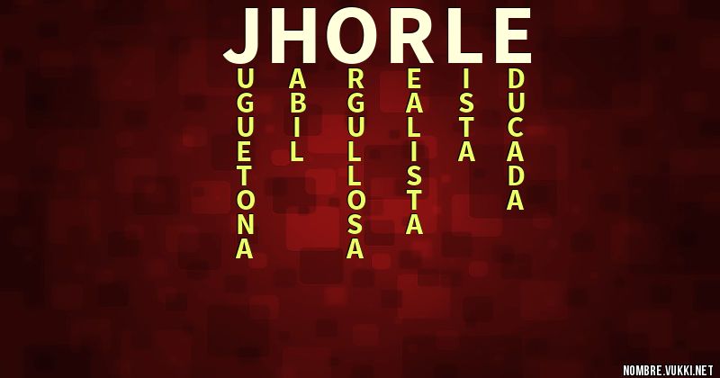 Acróstico jhorle