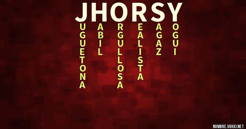 Acróstico jhorsy