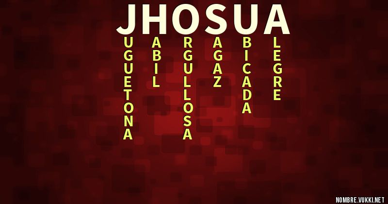 Acróstico jhosua