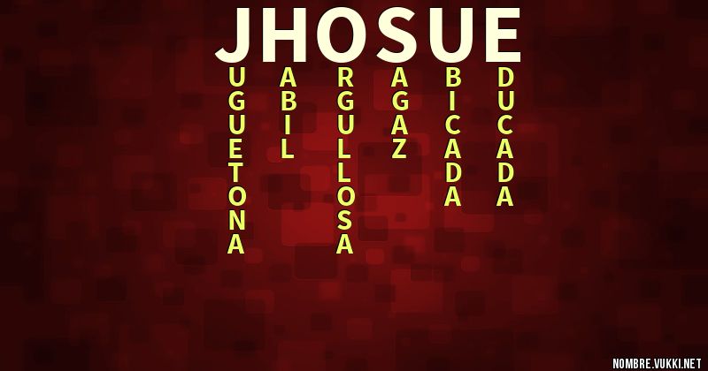 Acróstico jhosue