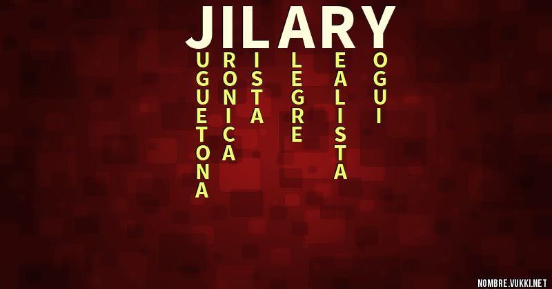 Acróstico jilary