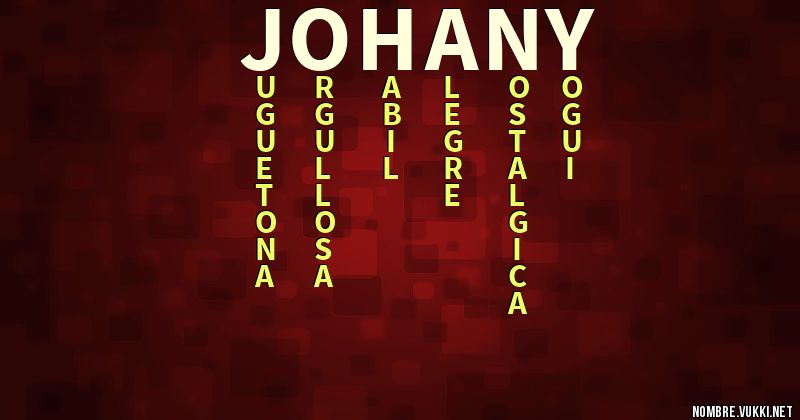 Acróstico johany