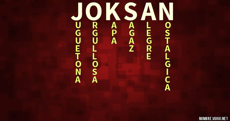 Acróstico joksan