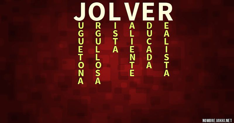 Acróstico jolver