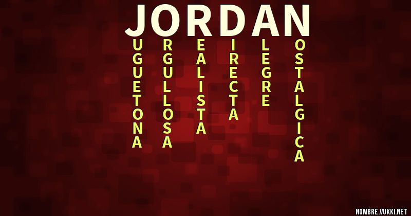 Qué significa jordan