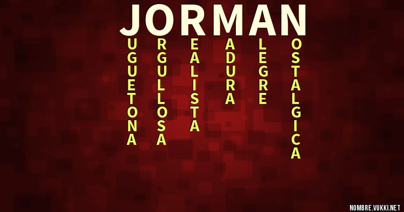 Acróstico jorman