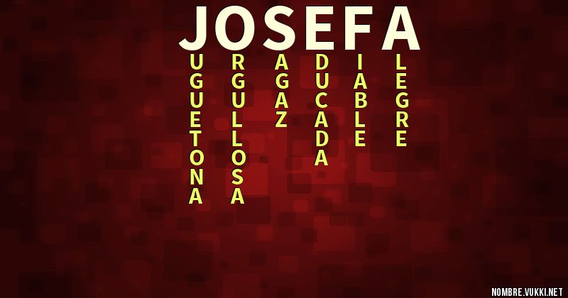 Acróstico josefa