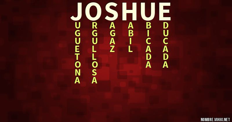 Acróstico joshue