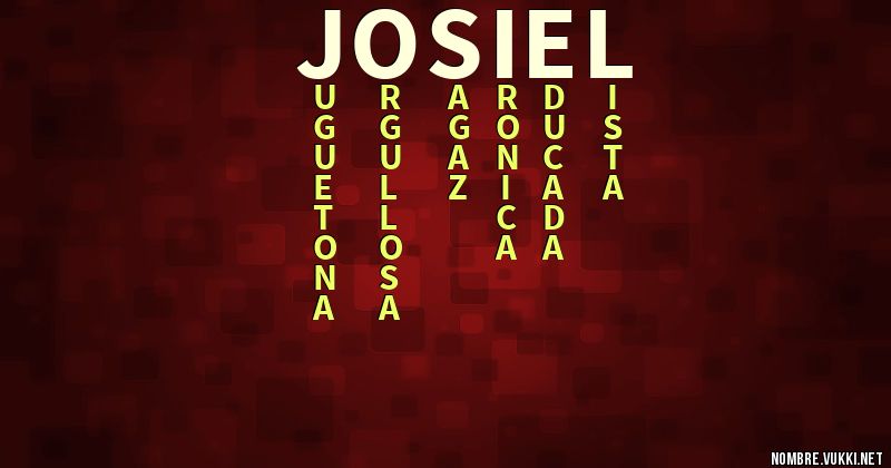 Acróstico josiel