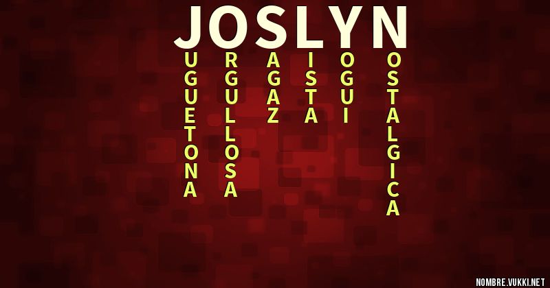 Acróstico joslyn