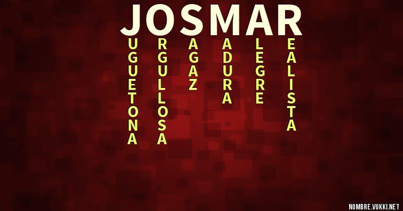 Acróstico josmar