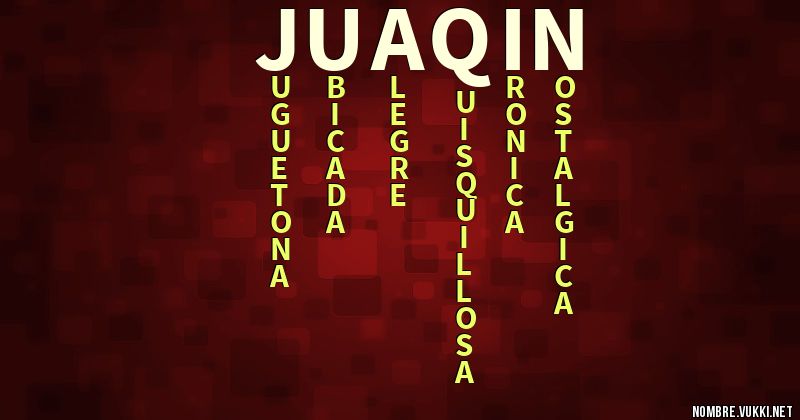 Acróstico juaqin