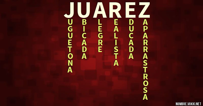 Acróstico juarez