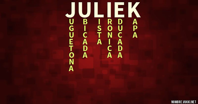 Acróstico juliek