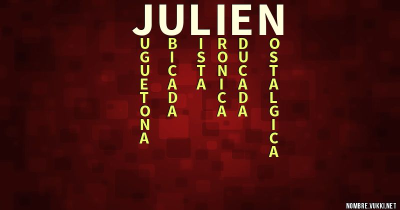 Acróstico julien
