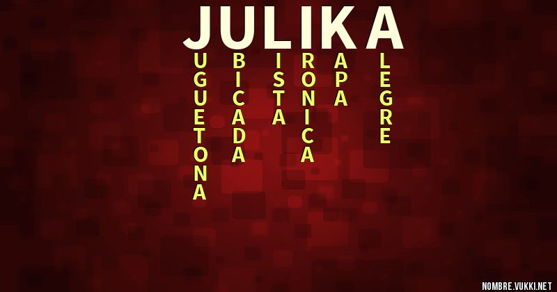 Acróstico julika