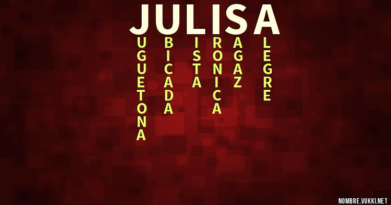 Acróstico julisa