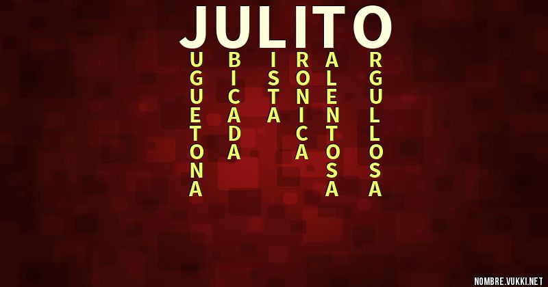 Acróstico julito