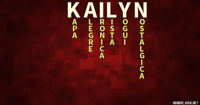Acróstico kailyn