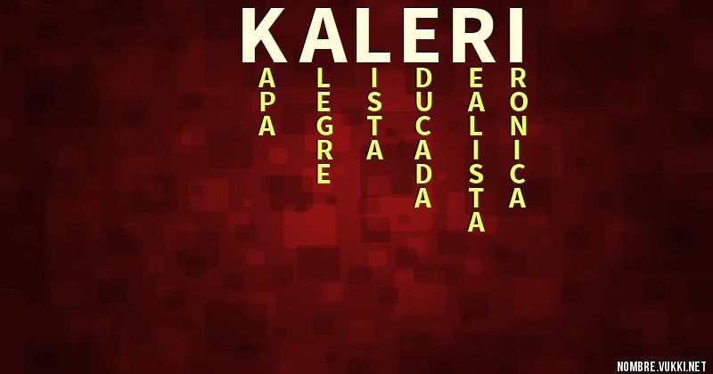 Acróstico kaleri