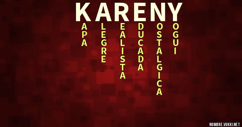 Acróstico kareny