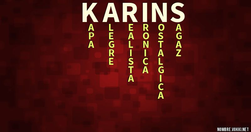 Acróstico karins