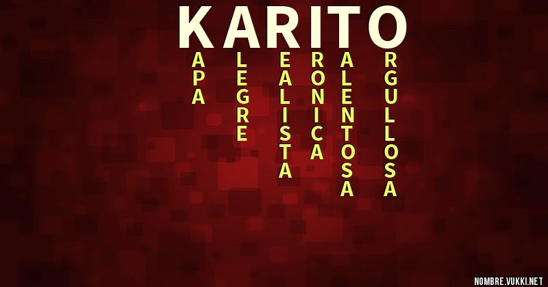 Acróstico karito