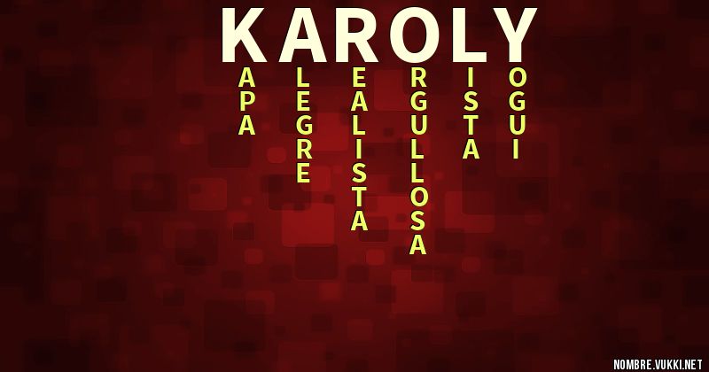 Acróstico karoly